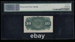 SC Fr. 1257 10c Liberty Fractional 40mm Seal PMG 63 EPQ Choice Uncirculated