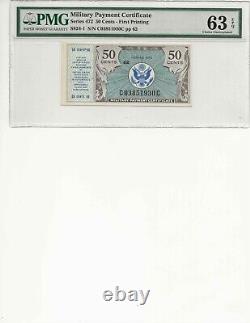 Series 472 50 Cents PMG 63 EPQ CHOICE UNCIRCULATED