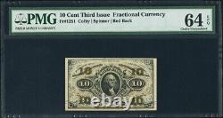 U. S. 1864-69 10 Cents Fractional Currency Fr-1251 Certified Pmg Choice-64-ppq