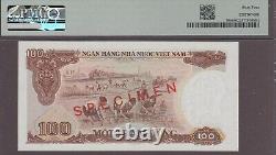 Vietnam 100 Dong Specimen Banknote P-98s 1985 Choice UNC PMG 64